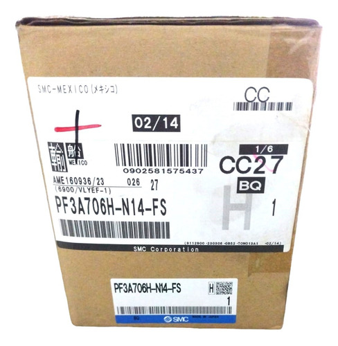 Smc Pf3a706h-n14-fs Digital Flow Switch, Digital Flow Switch