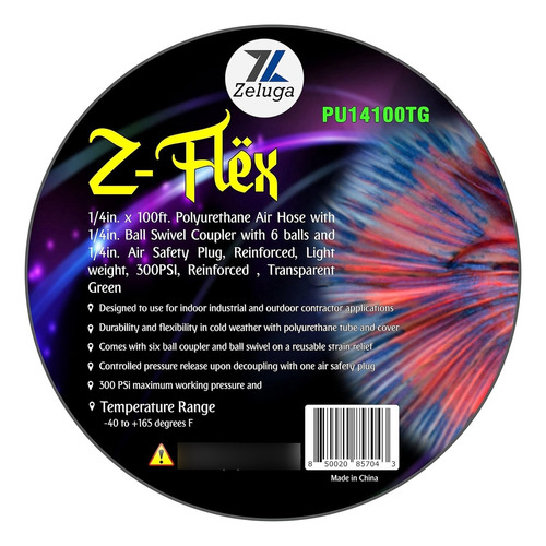 Pu14100tg - Intercambio Industrial Z-flex De 1/4 Pulgadas X 