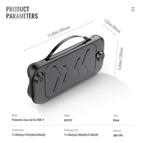Funda Protectora Completa Para Nintendo Switch 2 (2025)