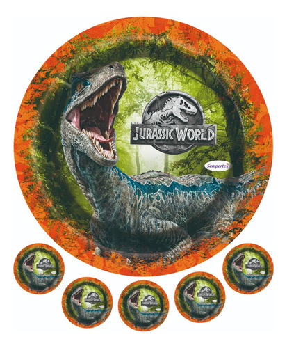 Lamina Comestible- Jurassic -  Azúcar