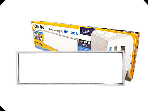 Pantalla Led Luminaria Santul 30w Rectangular 127x30cm 1271 Color Blanco