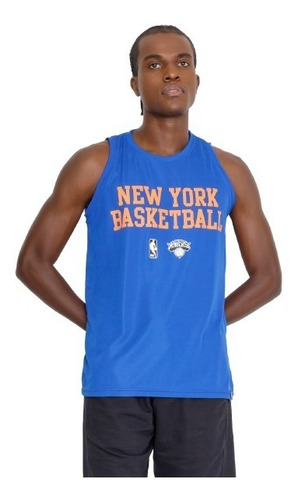 Regata Basquete Nba Casual New York Knicks Azul