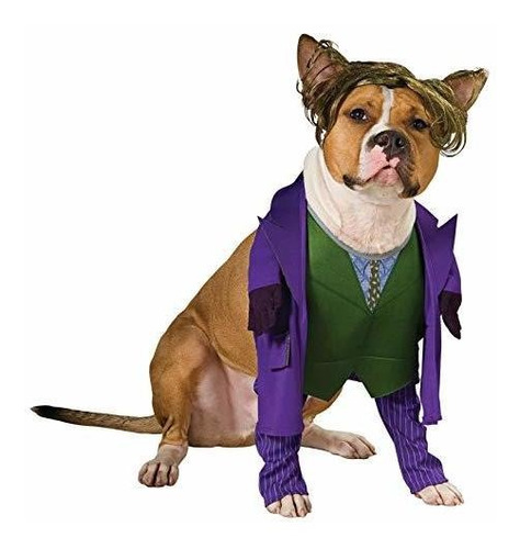 Traje Para Mascotas Batman The Dark Knight Joker, Medio.