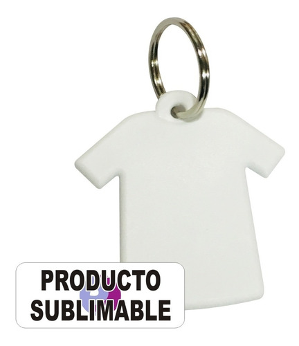 Llaveros Camiseta Sublimables De Polimero Blanco 20 Unidades