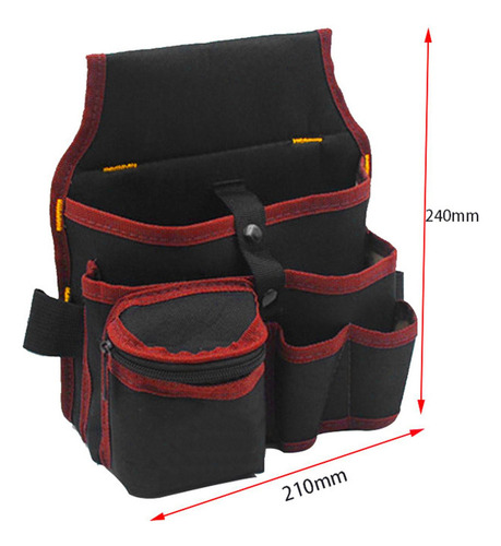 Bolsa De Borda Vermelha 21cm X 24cm Borda Vermelha