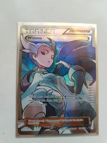 winona pokemon card full art 108/108 XY Roaring Skies Holo Rare Near M Originally released May 6 Winona 088/078 XY6 Emerald Break