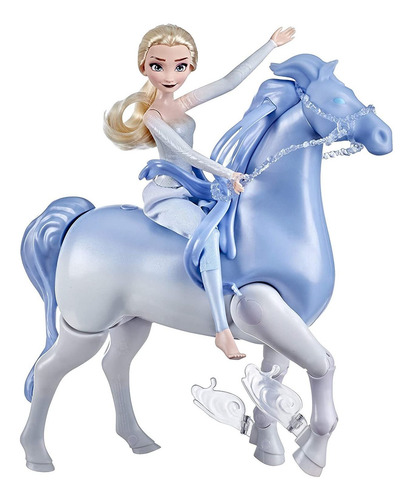 Muñeca Frozen 2 Elsa Y Nokk Aventuras Acuáticos Caballo Agua