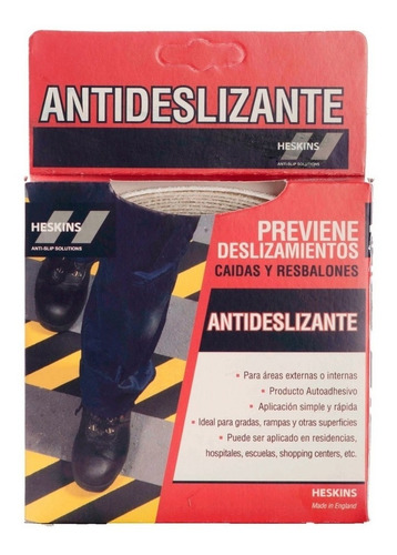 Imagen 2 de 7 de Cinta Antideslizante Heskins 25mmx6mt Transparente