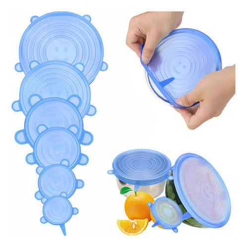General Juego De Tapas Elásticas De Silicona, 4 Tamaños