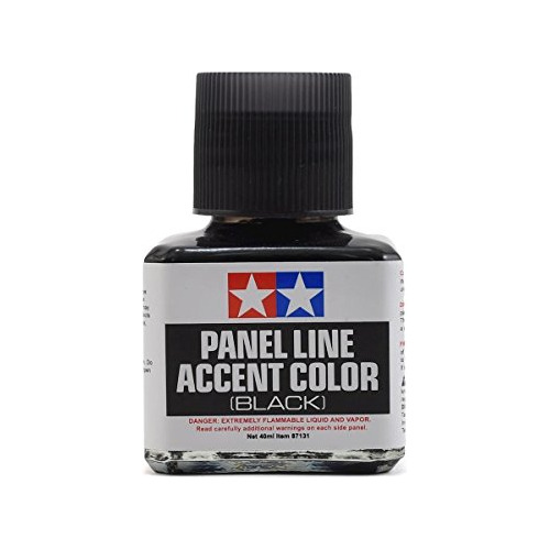 Tamiya Panel Line Accent Color, Negro