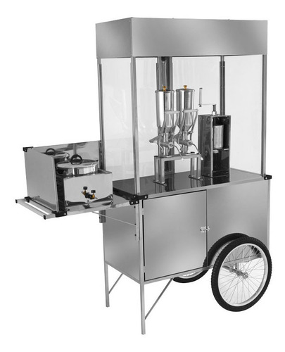 Imagem 1 de 4 de Carrinho De Churros Com Rodas De Bicicleta L 23 P Cefaz