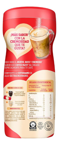 Sustituto De Crema Coffee Mate Original De 311 Grs