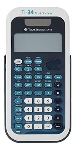 Calculadora Científica Ti-34 Multivista De 16 Dígitos Azul