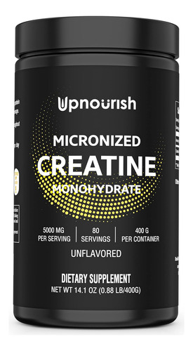 Monohidrato Creatina Micronizada Polvo Potencia Fuerza 400gr