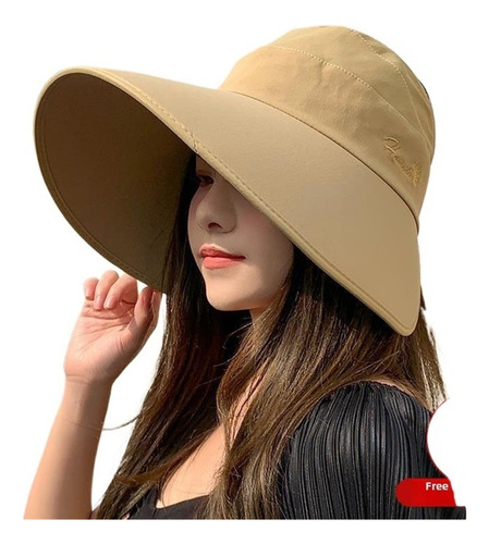 Sombrero Sol De Estilo Coreano Con Protección Uv Mujer