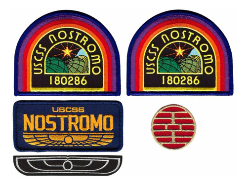 Alien Uscss Nostromo Vuelo Ala Parche 5pc-iron On-sew -gp1