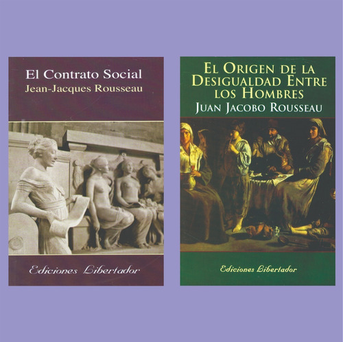 Jean J Rousseau Lote X 2 Libros Nuevos Sociología