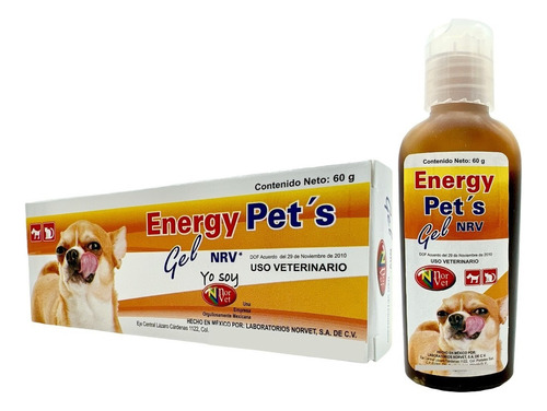 Energy Pets Nrv Gel Plus Vitamínico Norvet Perros Nutri 60 G