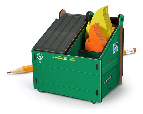 Desk Dumpster - Portalápices Con Tarjetas De Notas De Llama,