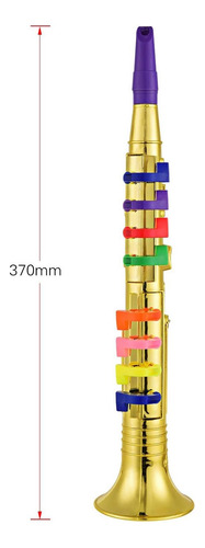 Clarinete Musical Props Instrumento Oro Oro Los 40x9.5x21cm