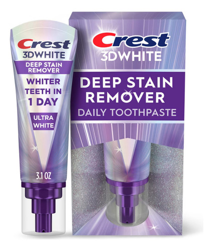 Quitamanchas de pasta de dientes Crest 3dwhite Ultra White, 87 g