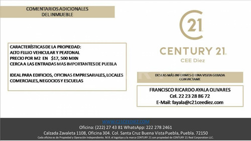 Venta De Terreno En Boulevard Norte Col. Las Hadas Zona Plaza San Pedro