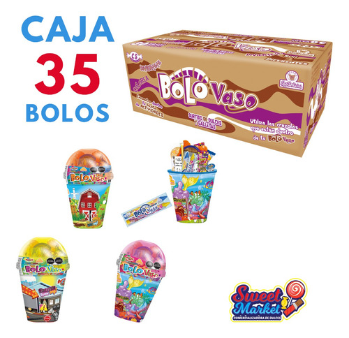 Bolo Vaso 68.5 Gr. Caja Con 35 Pzs Las Delicias