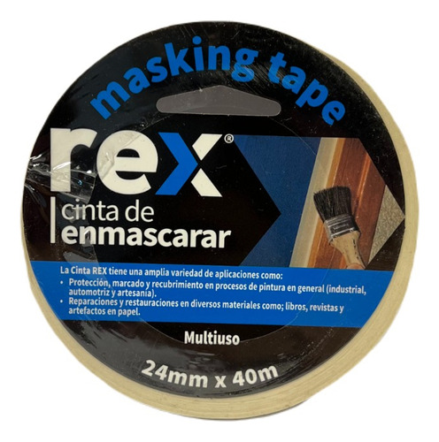 Cinta De Enmascarar (papel) Masking Tape 24mm X 40m - Rex