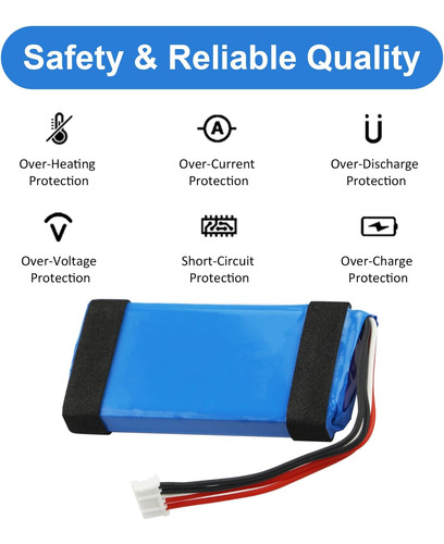 3000mah Cp-hk07 Reemplazo De Batería Para Harman Kardon Onyx