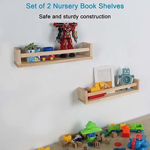 Imagen 5 de 9 de Estantes De Libros De Vivero De Madera Juego De 2, Estanter