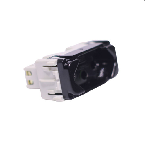 Tomada P/ Moveis Embutir Led Line 2p T Preta 10a 250v