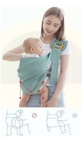 Portabebés Ergonómico Con Manos Libres Para Amamantar