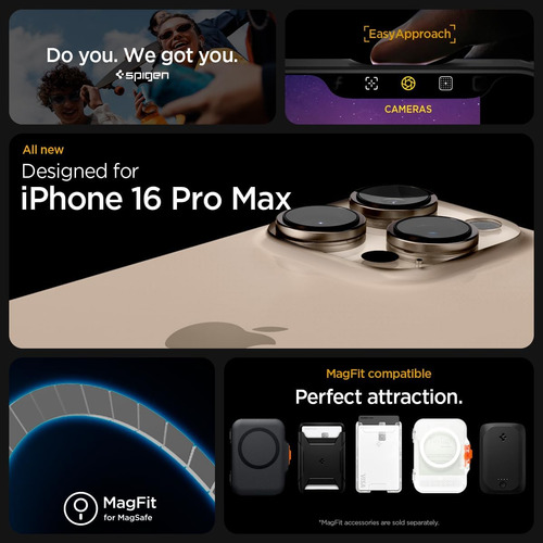 Capa Spigen Ultra Hybrid Magfit P/ iPhone 16 Pro Max Black