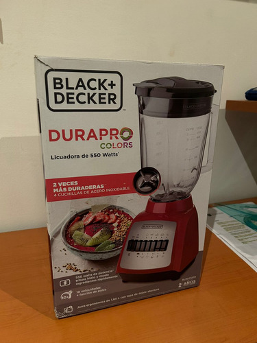 Licuadora Black+decker Nueva Durapro Colors 550 Watts