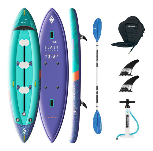 Sup Kayak Blast 2 Personas Aquatone Inflable 12' Nuevo