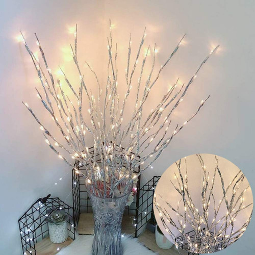 Rama Arbol Simulacion Estilo Nordico Para Decoracion Luz 20