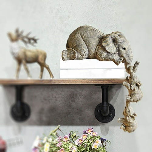 Jóias De Resina Bonito Elefante Decoração Para Casa Figurine