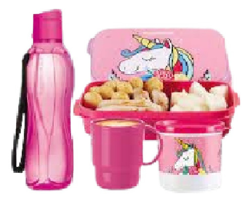 Set Tupperware Infantil Unicornio