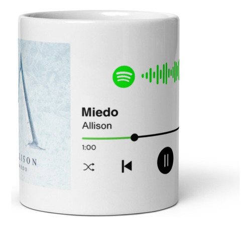 Taza Musical Allison | Miedo Taza