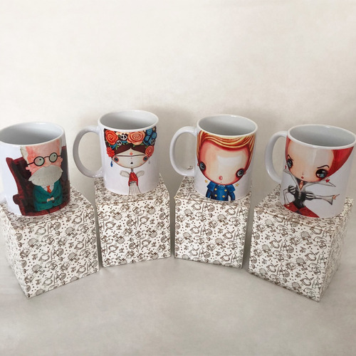 Imagen 4 de 5 de Taza Nico Da Rocha Arte Dibujo