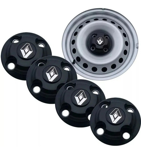 Imagen 3 de 3 de Centro De Taza Renault Logan Sandero Kangoo Clio 13 14 15