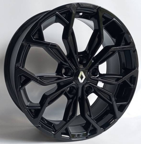 Jogo De Rodas Aro 16 5x114 Black M16 Duster Fluence Civic Cor Preto