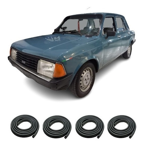 Fiat 128 Super Europa Burletes Puertas Delanteras + Traseras