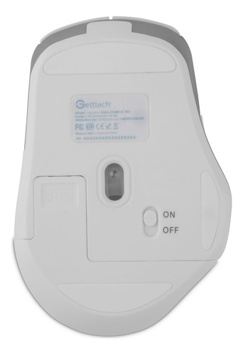 Mouse Ergonómico Getttech 1600dpi Óptico Bluetooth 2.4g