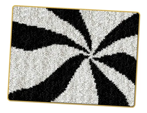 Kit DIY Alfombra De Ganchillo Animales Selva - Jirafa, 55x75 Cm, Incluye Todo Para Principiantes