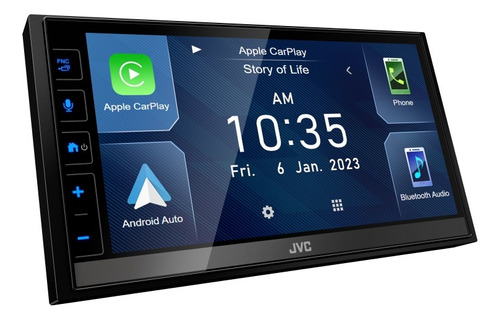 Autoestereo Pantalla Jvc Kw-m785bw Carplay Androidauto Wifi Color Negro