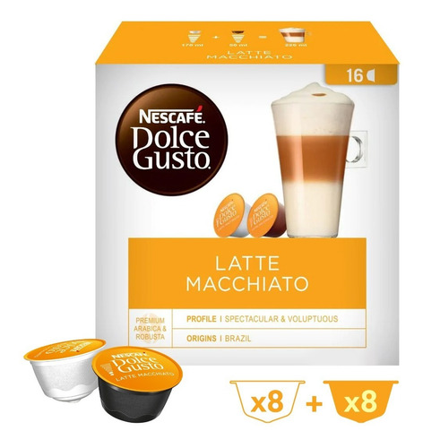 Imagen 1 de 7 de Cápsulas Nescafé Dolce Gusto Latte Macchiato Oficial