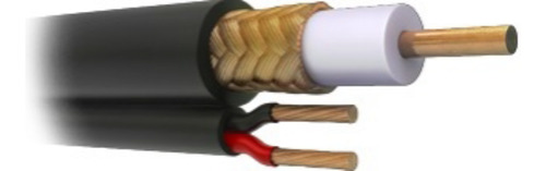 ( Venta X Metro ) Cable Siamés Coaxial Rg59. ( Forro Grabado
