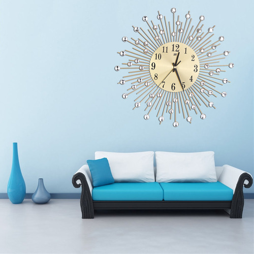 Reloj De Pared Moderno 3d Iron Art Que No Hace Tictac Para D