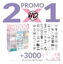 Comprar Kit 3000 Plantillas Sublimar Tazas + 3000 Vectores De Frases
